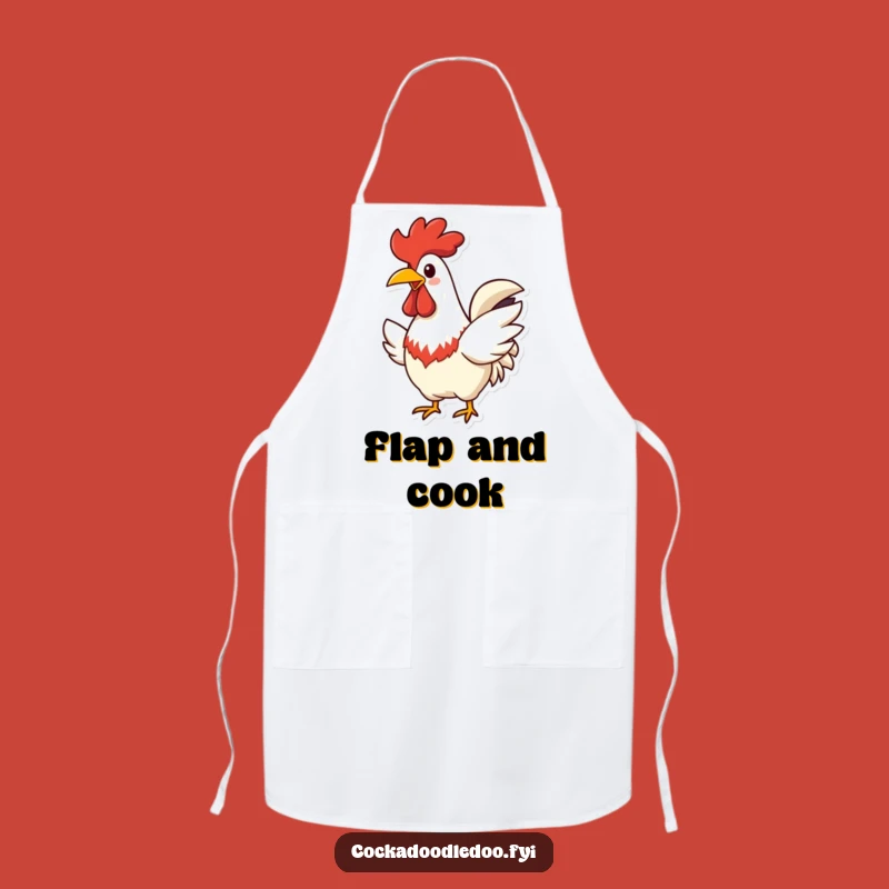 Funny Cheerful Rooster Apron: Flapping Kitchen Joy, Perfect Humorous Gift