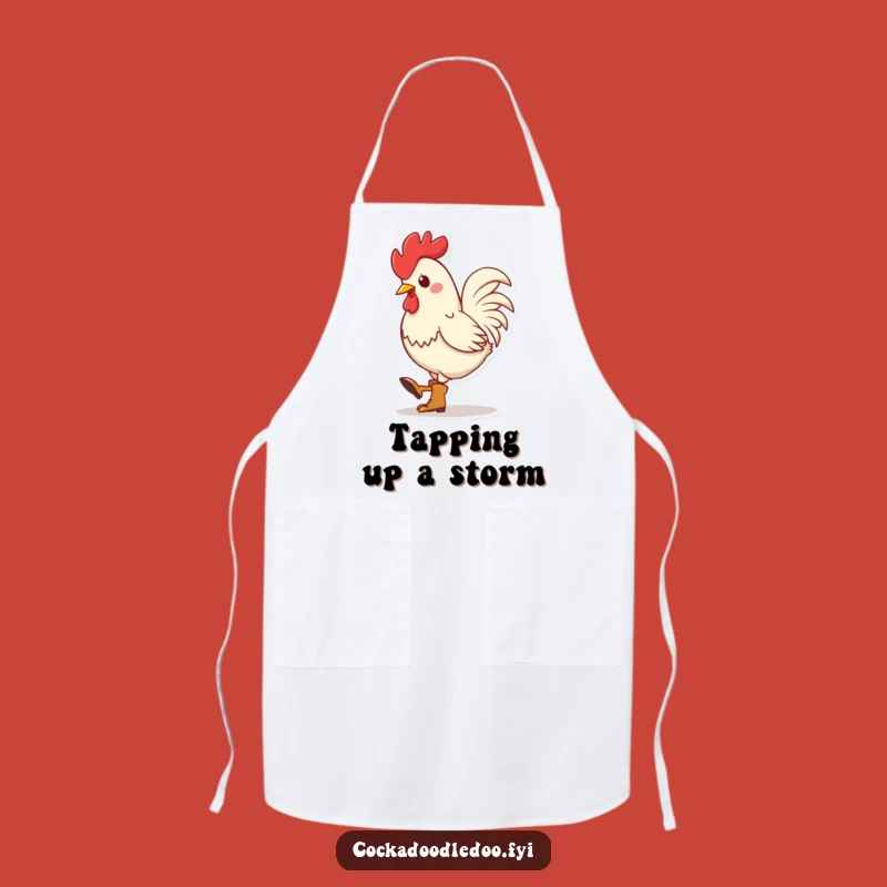 Funny Kawaii Rooster Boots Apron: Cook with Rhythm and Style