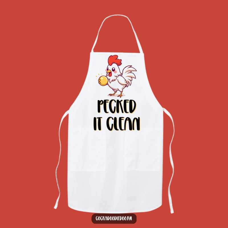 Funny Pecking Rooster Apron: Shiny Object Chef, Perfect Humorous Gift