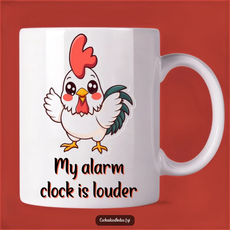 Funny Kawaii Rooster Crowing Mug: A Perfect Gift for Morning Enthusiasts