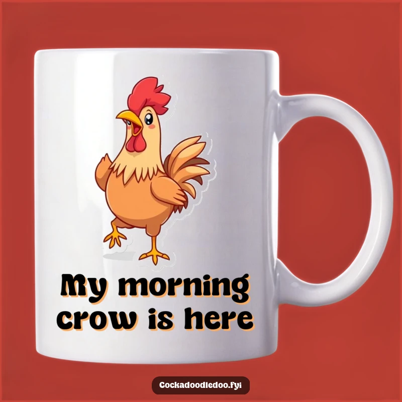 Funny Kawaii Rooster Strut Mug: A Hilarious Gift for Rooster Lovers