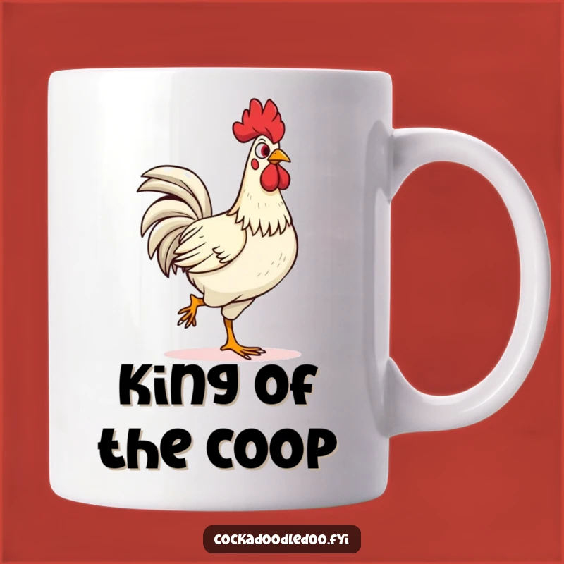Funny Confident Rooster Strutting Mug: Bold Morning Brew, a Perfect Funny Gift