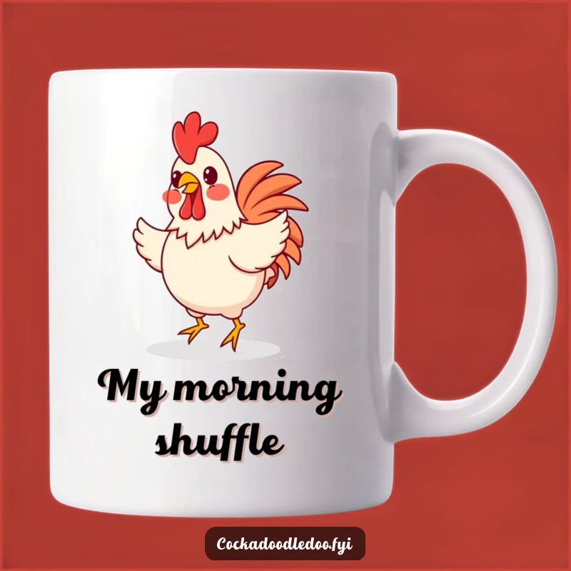 Funny Happy Rooster Jig Mug: Sip and Smile with Cheerful Vibes!