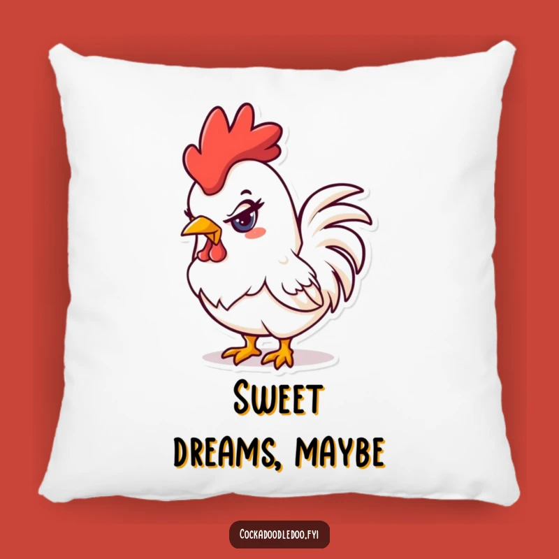 Funny Mischievous Rooster Pillow: Snuggle with Playful Charm, Cozy Comfort