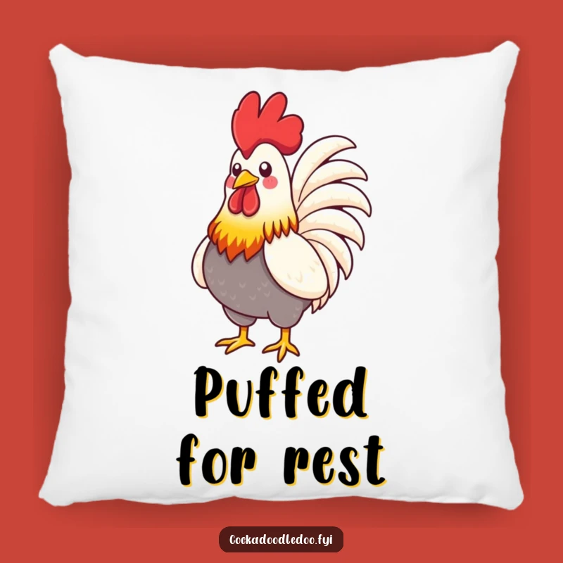 Funny Rooster Chest Pillow: Cozy Pride, Soft Funny Gift