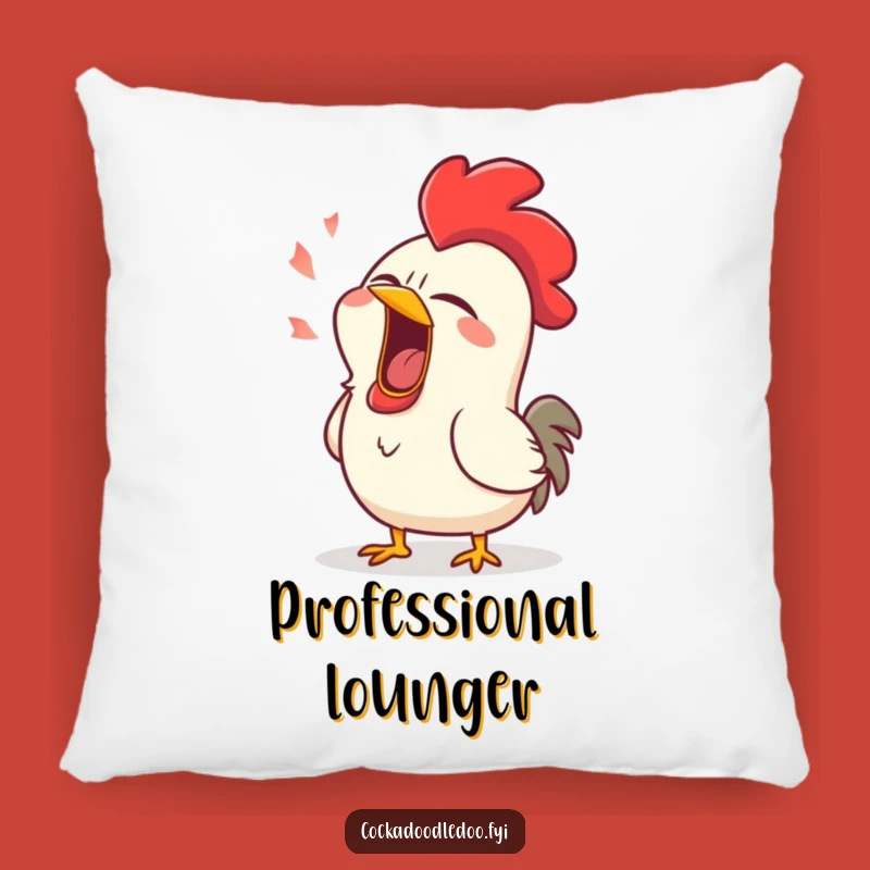 Funny Sleepy Rooster Yawn Pillow - Comfy Comfort for the Chronically Tired