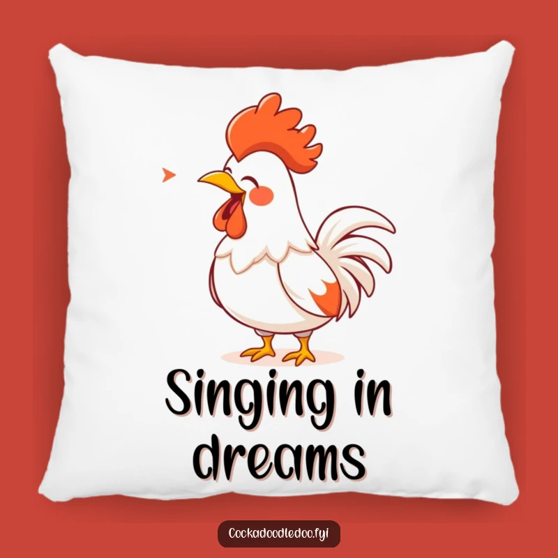Funny Rooster Song Pillow: Cozy Performance, Soft Funny Gift