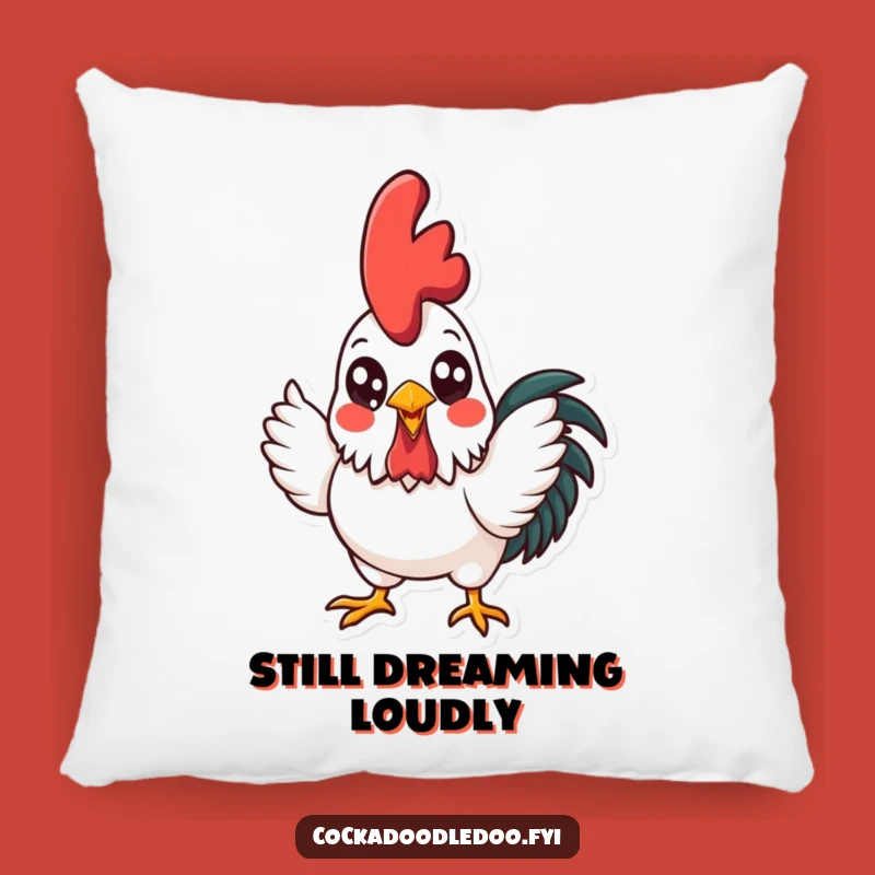 Funny Kawaii Rooster Crowing Pillow: Cozy Comfort with Morning Merriment