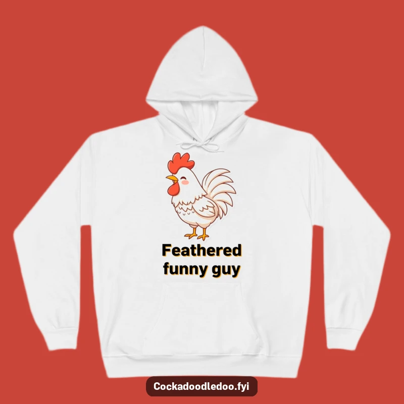 Funny Rooster Laugh Hoodie: Cozy Birdy Sweatshirt for Warm Giggles