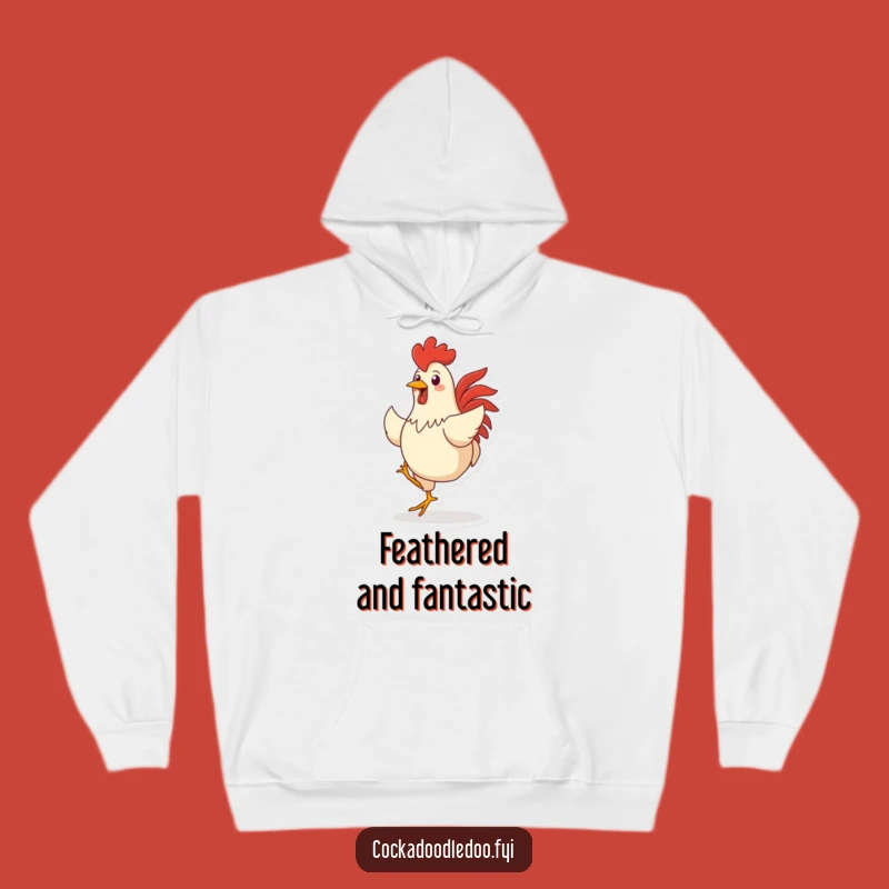 Funny Dancing Rooster Hoodie: Cozy Comfort with a Hilarious Farm Vibe
