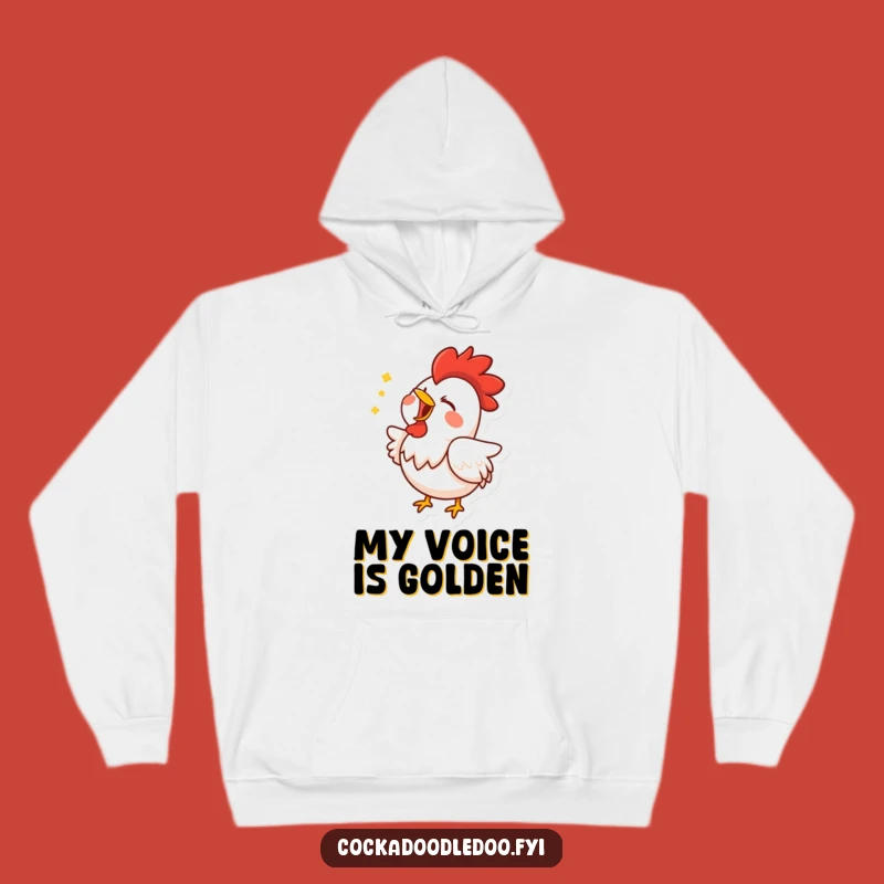 Funny Singing Rooster Hoodie: Cozy Comfort for Your Inner Crooner