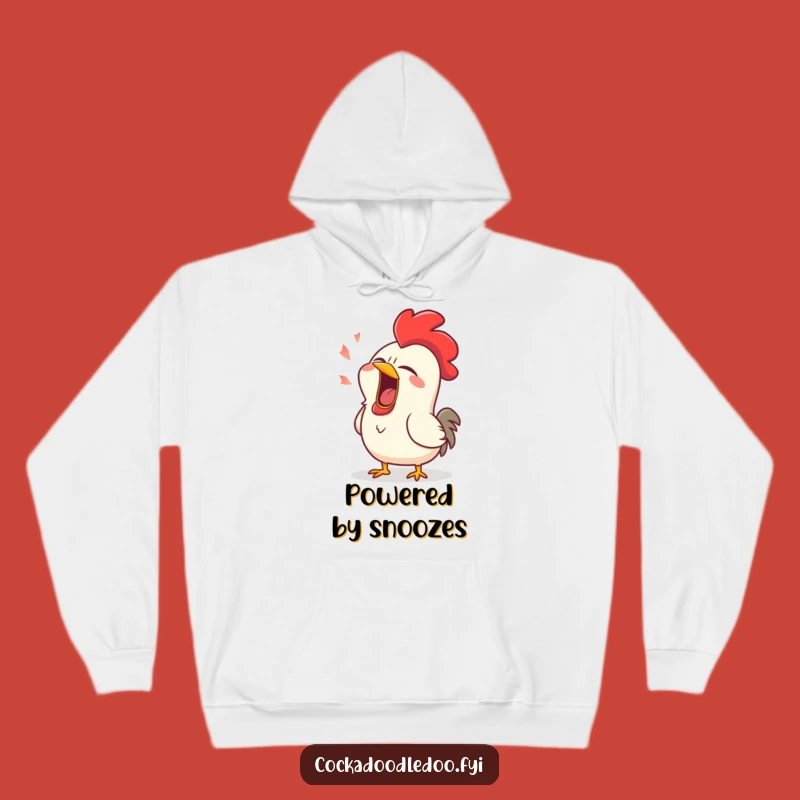 Funny Sleepy Rooster Yawn Hoodie - Cozy Up with Comedic Slumber