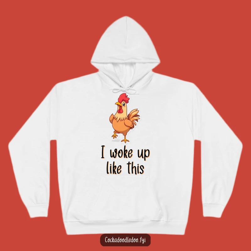 Funny Kawaii Rooster Strut Hoodie: Cozy Comfort and Hilarious Style