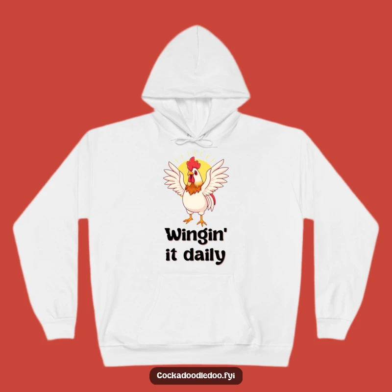 Funny Basking Rooster Hoodie: Cozy Comfort for Sunny Days