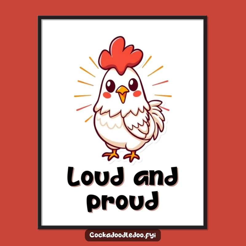Free Printable Energetic Rooster Wall Art: Funny Downloadable Decor with Bold Style