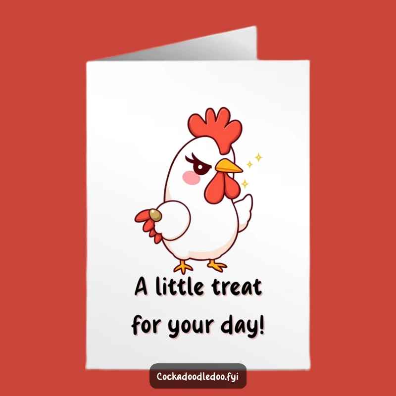 Free Printable Rooster Wink Birthday Card: Mischevious Rooster Downloadable Gift!