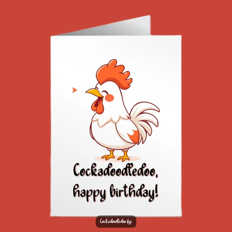 Free Printable Birthday Card: Loud Rooster Song Fun, Downloadable Party Gift!