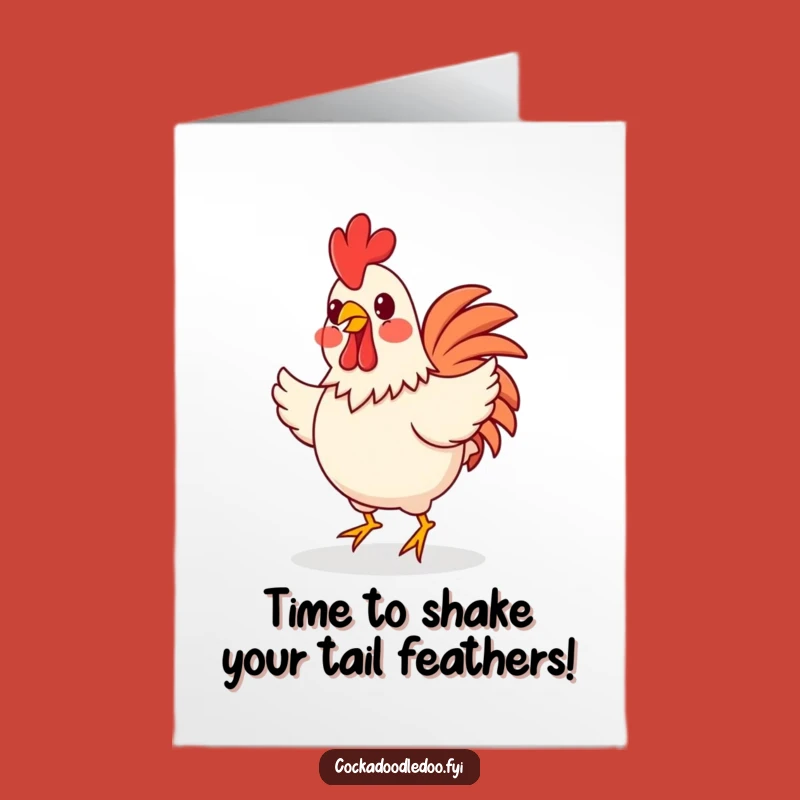 Free Printable Happy Rooster Birthday Card: Funny Downloadable Gift for a Joyful Celebration