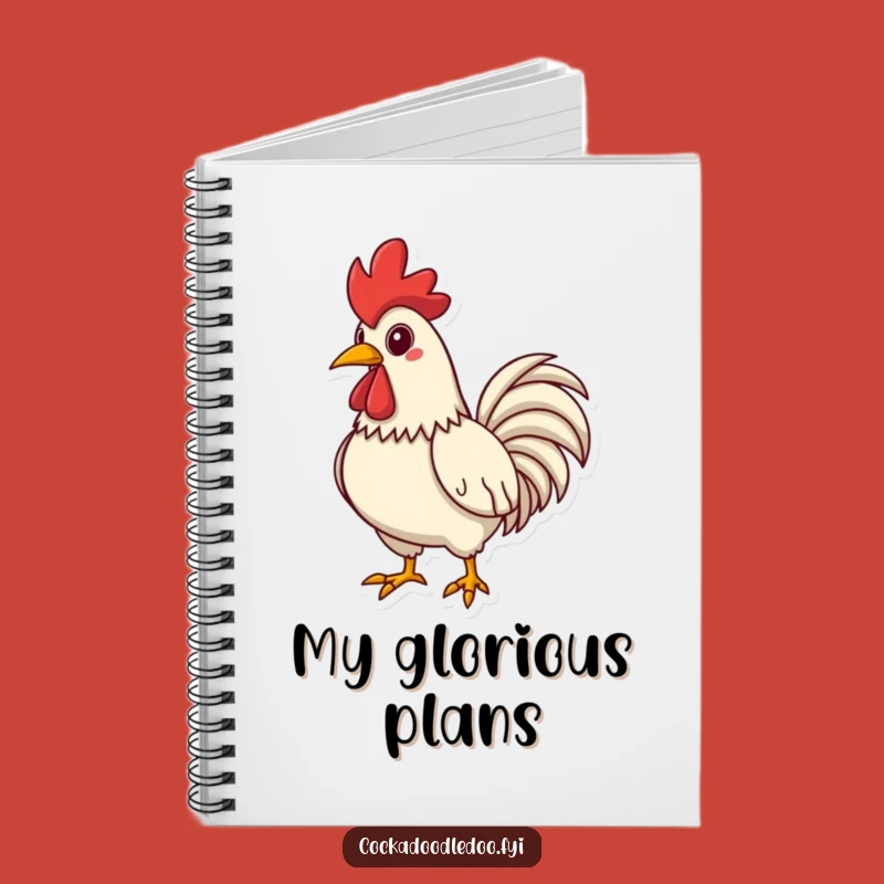 Funny Proud Rooster Notebook: Puffed Chest Plans, Perfect Humorous Gift