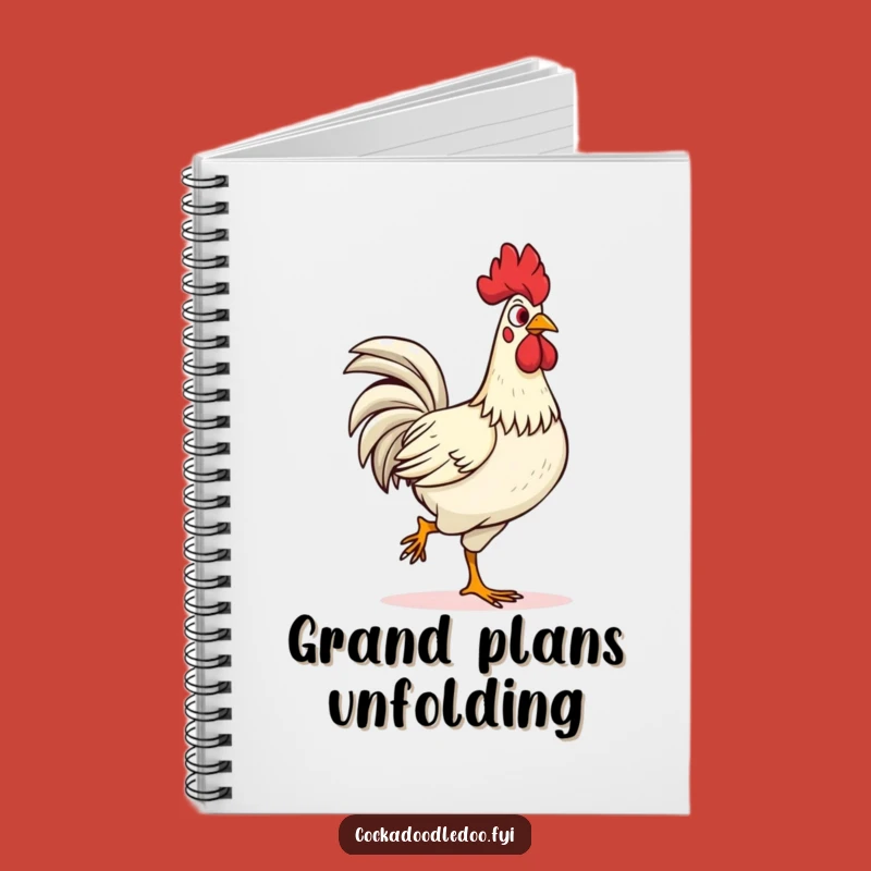 Funny Confident Rooster Strut Notebook: Jot Down Bold Ideas, a Chic Funny Gift