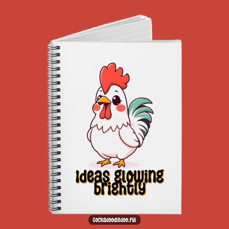 Funny Kawaii Rooster Comb Notebook: Capture Ideas with Vibrant Excitement