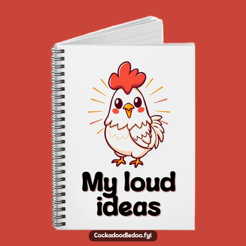 Funny Energetic Rooster Notebook: Capture Ideas with Powerful Impact
