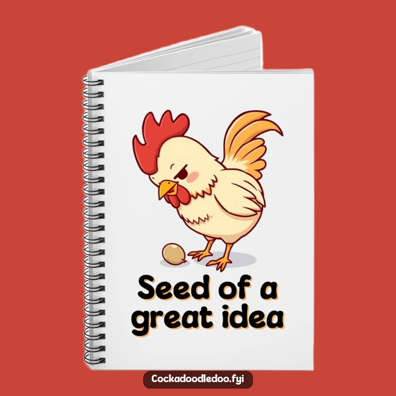 Funny Determined Rooster Notebook: Hilarious Journal for Your Big Ideas