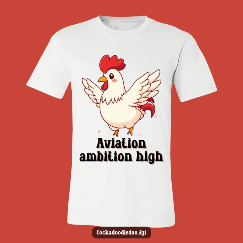 Funny Rooster Flying T-Shirt: Embrace Your Inner Aviator!
