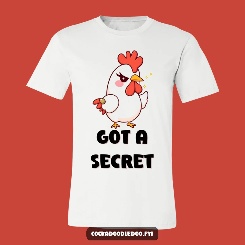 Funny Rooster Wink T-Shirt - Mischievous Character Tee, Playful Gift Idea