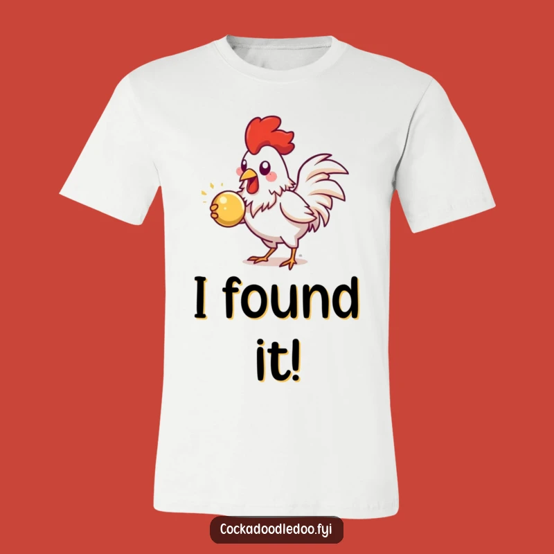 Funny Pecking Rooster T-Shirt: Shiny Object Pursuit, Perfect Humorous Gift